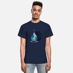 a large water droplet encasing planet Earth