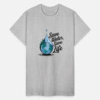 a large water droplet encasing planet Earth