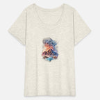 A mountain-themed T-shirt captures the essence of