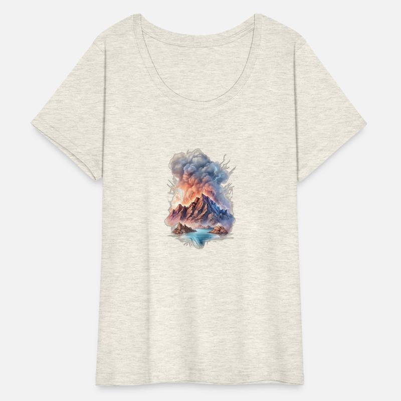 A mountain-themed T-shirt captures the essence of