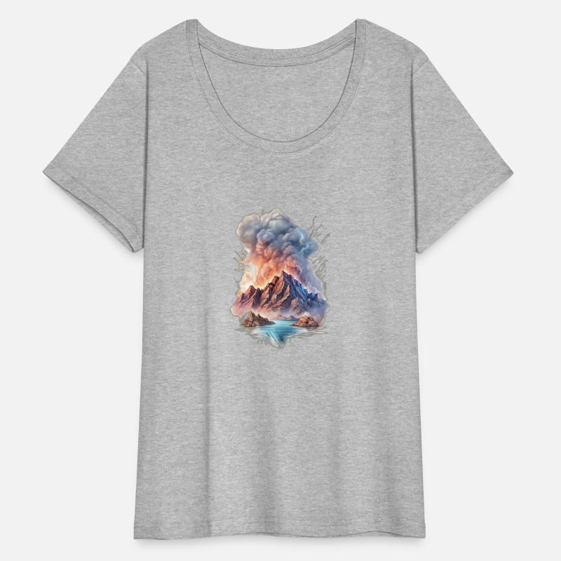 A mountain-themed T-shirt captures the essence of