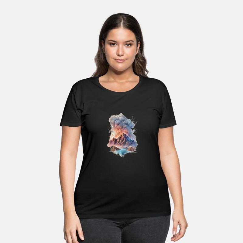 A mountain-themed T-shirt captures the essence of