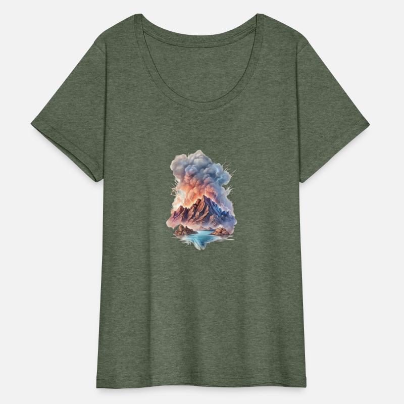 A mountain-themed T-shirt captures the essence of