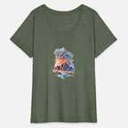 A mountain-themed T-shirt captures the essence of