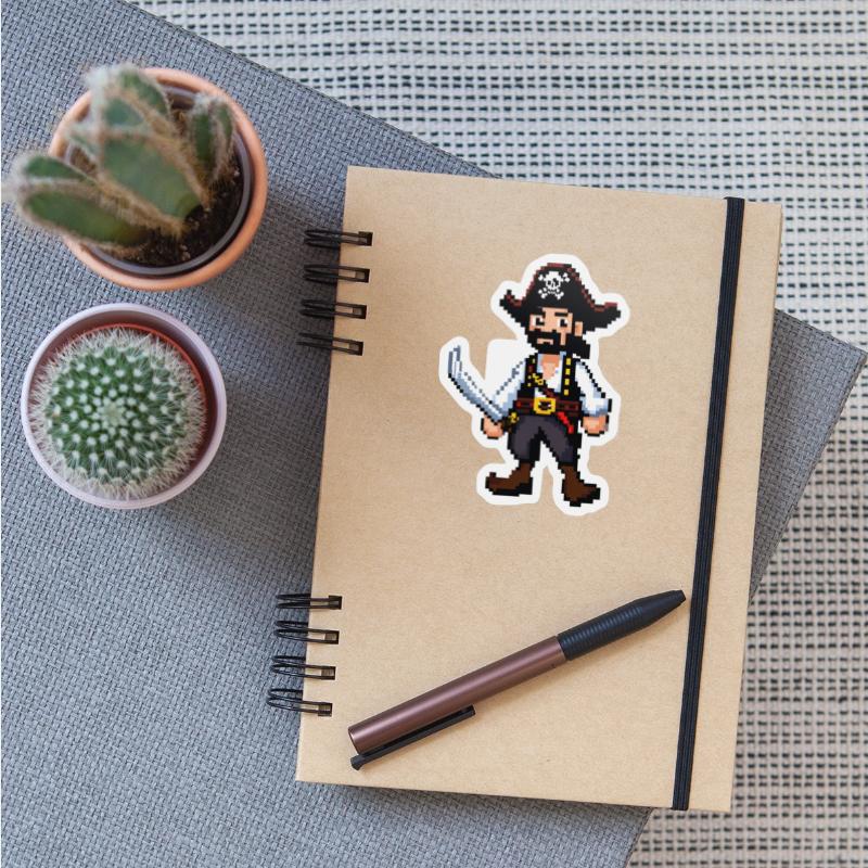 A pixel art of a Pirate