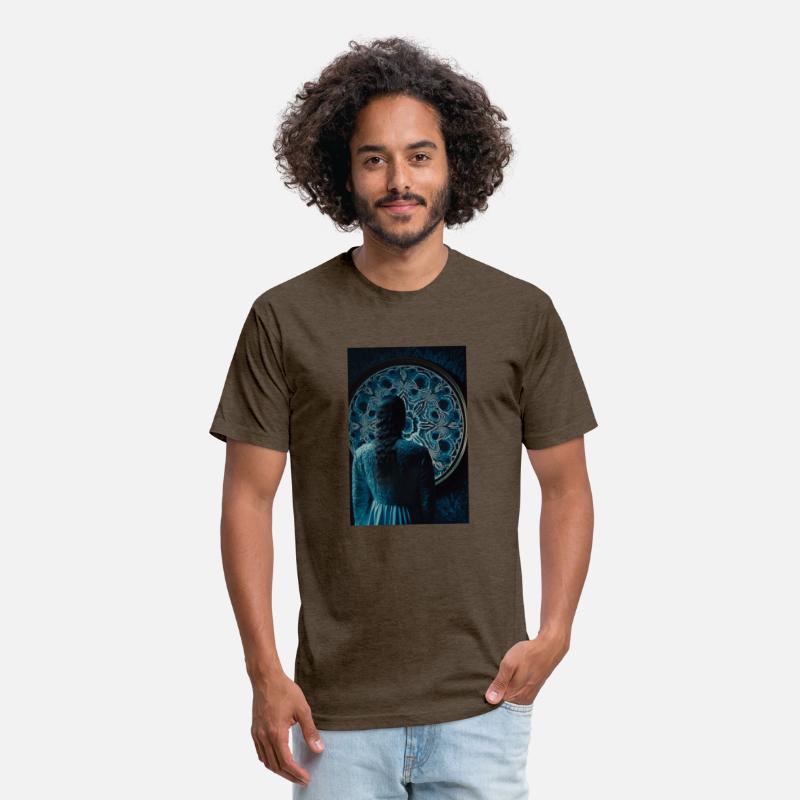 A woman standing in front of a large clock