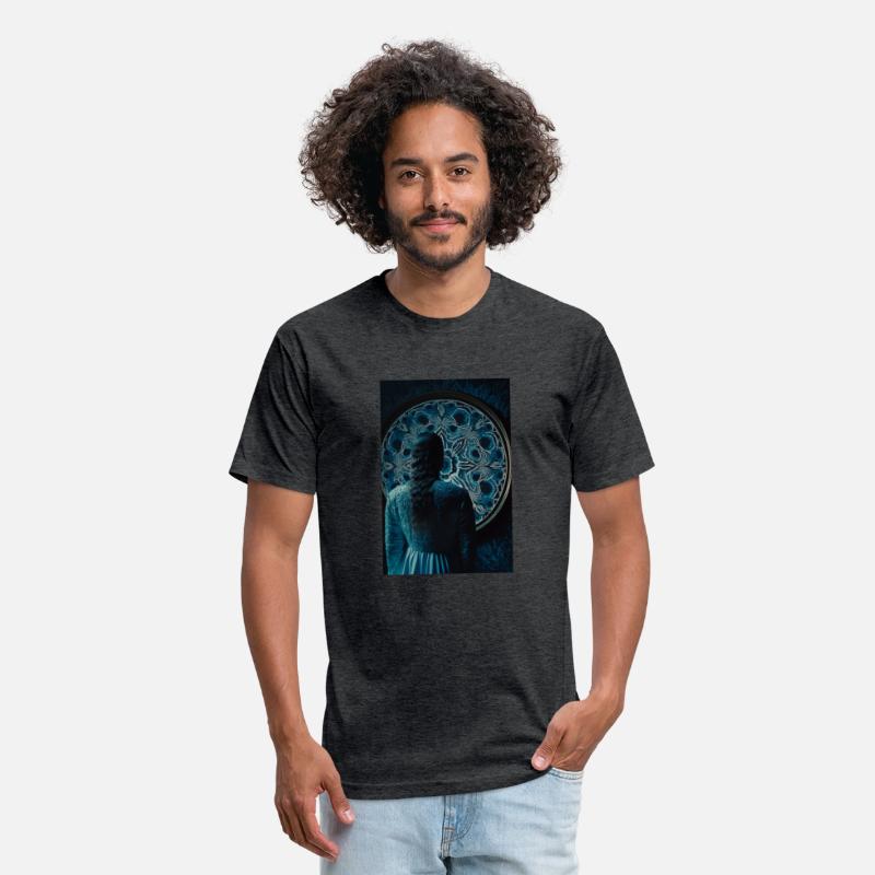 A woman standing in front of a large clock