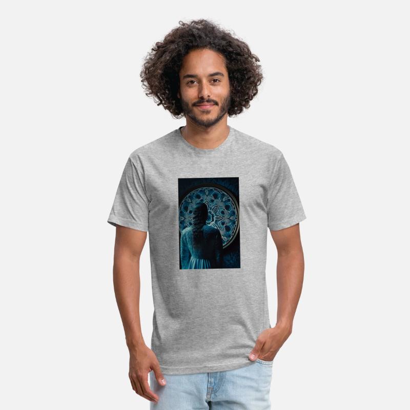 A woman standing in front of a large clock