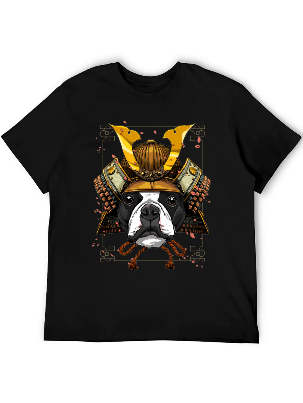 Samurai Dog T-Shirt - Black Graphic Tee