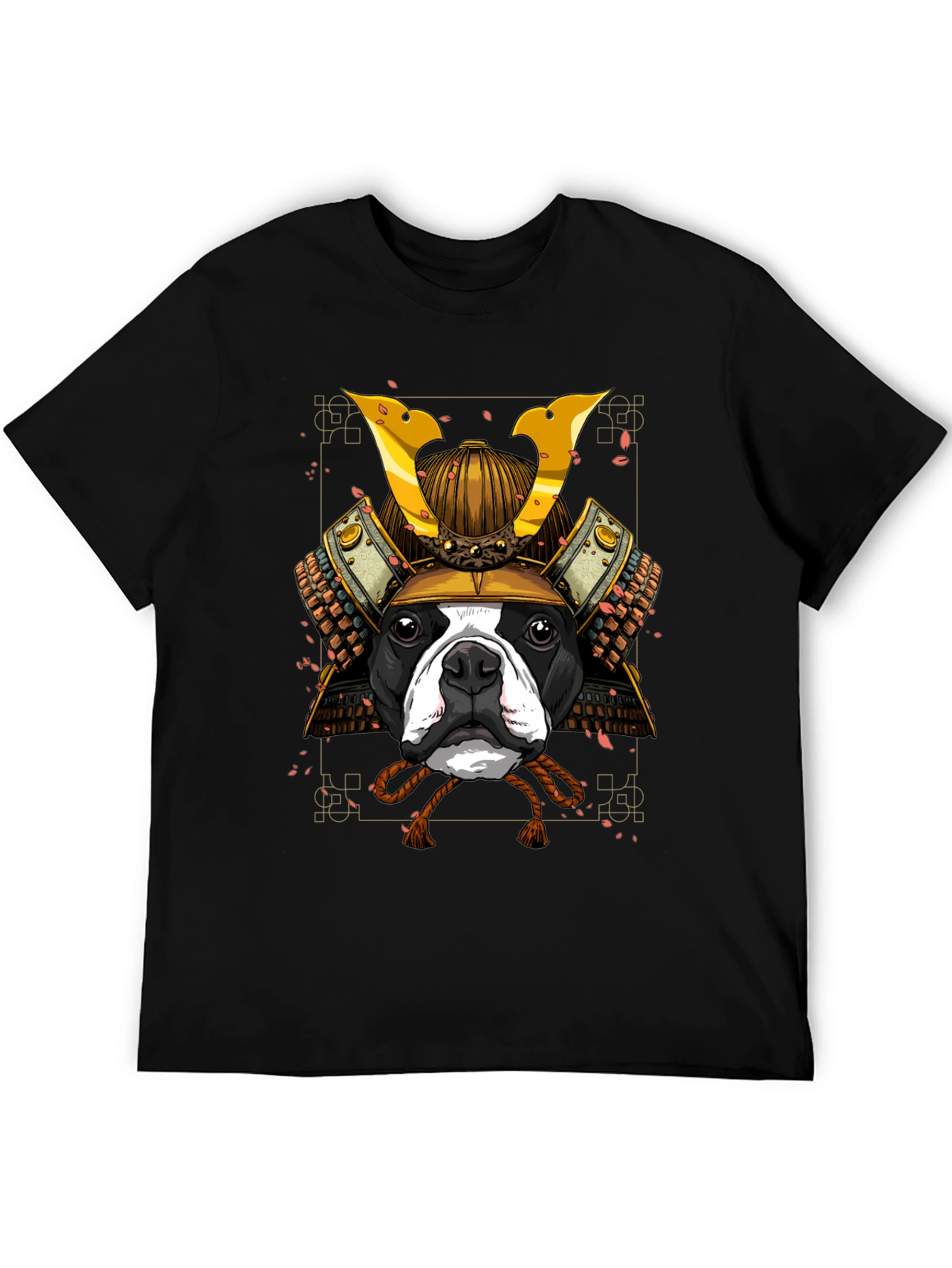 Samurai Dog T-Shirt - Black Graphic Tee