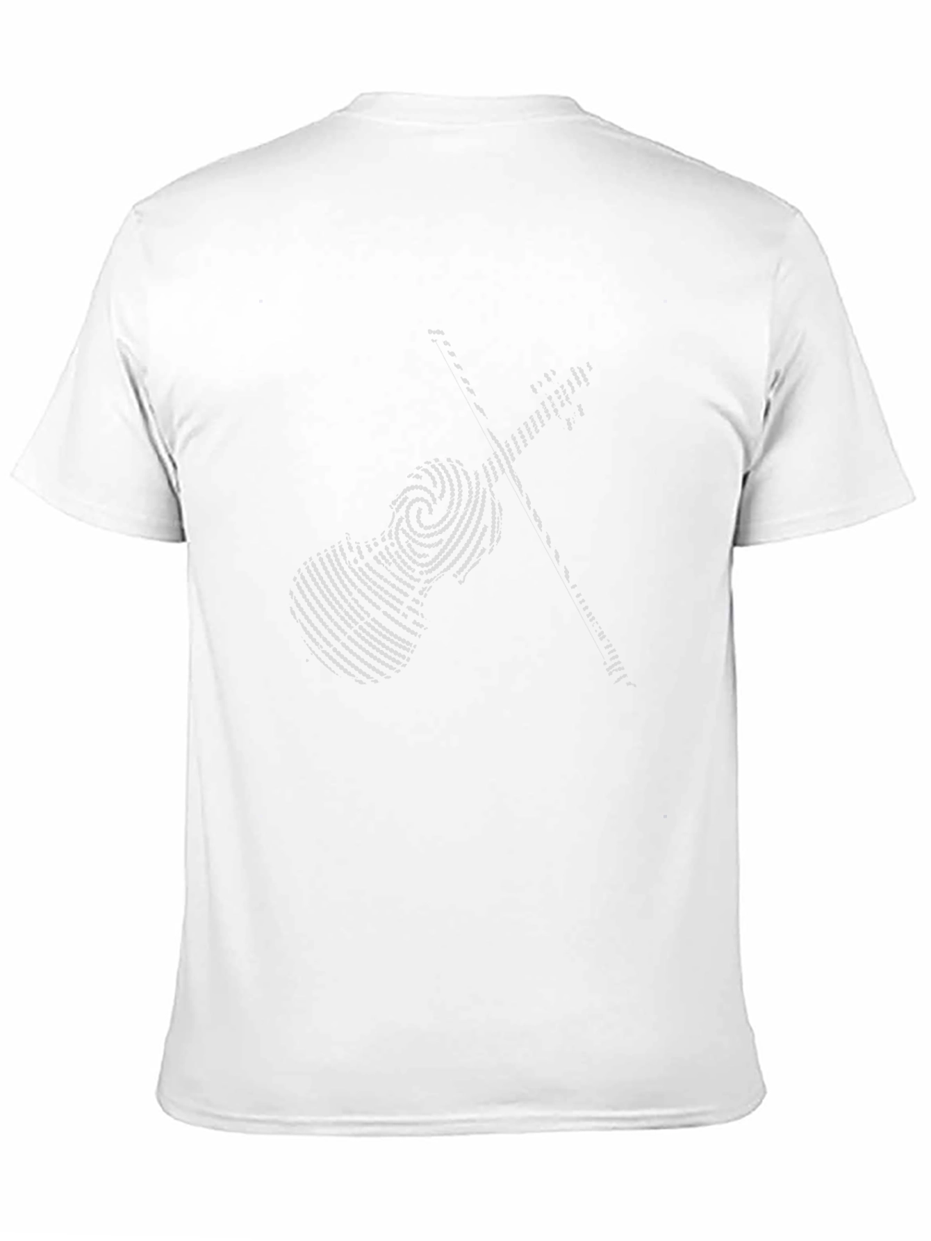 Violin Fingerprint Graphic Tee - Music Lover Shirt