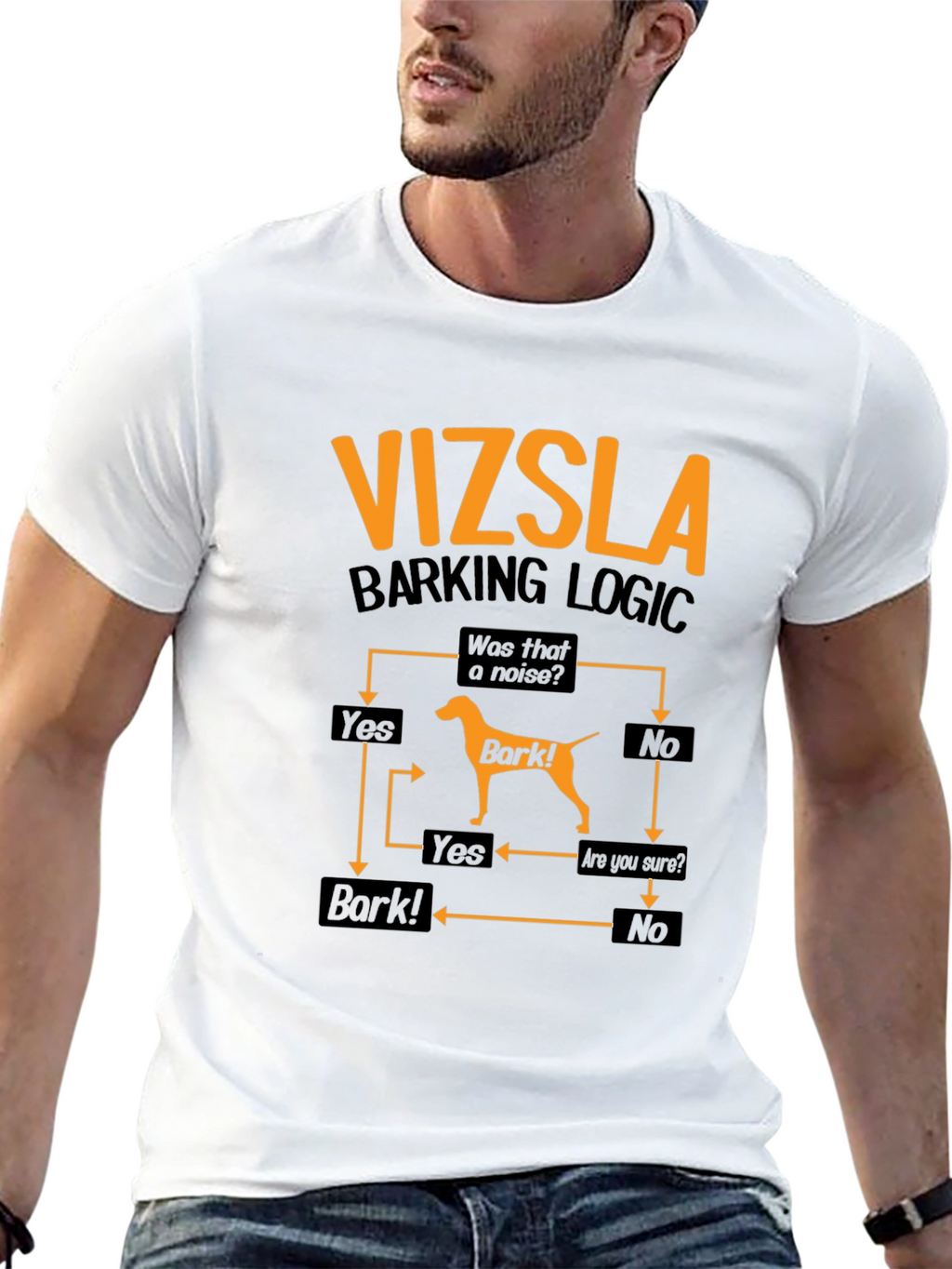Vizsla Barking Logic T-Shirt