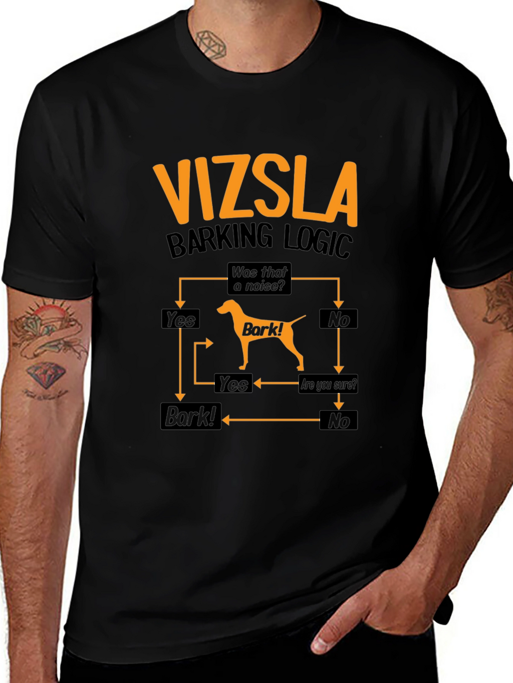 Vizsla Barking Logic T-Shirt