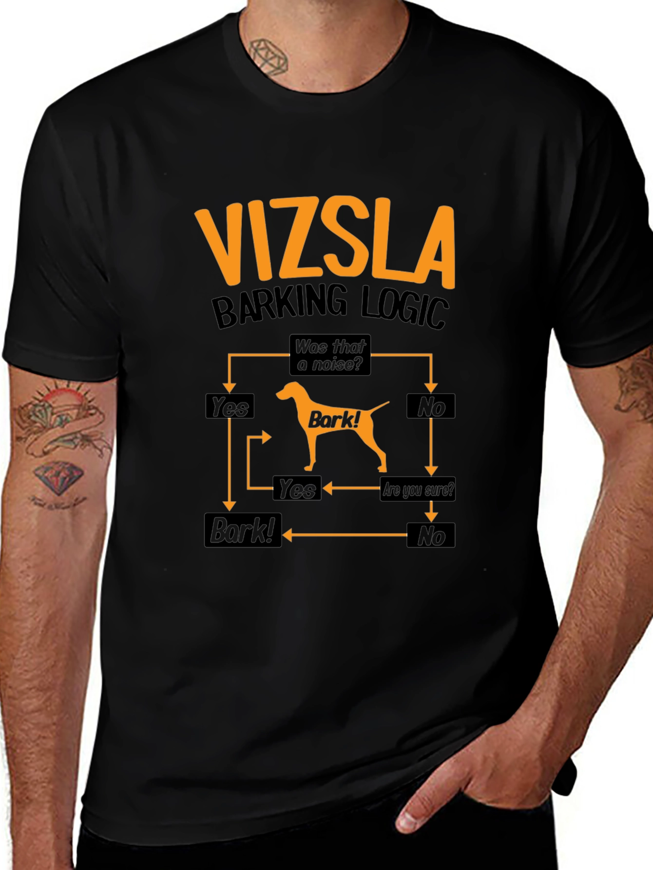 Vizsla Barking Logic T-Shirt