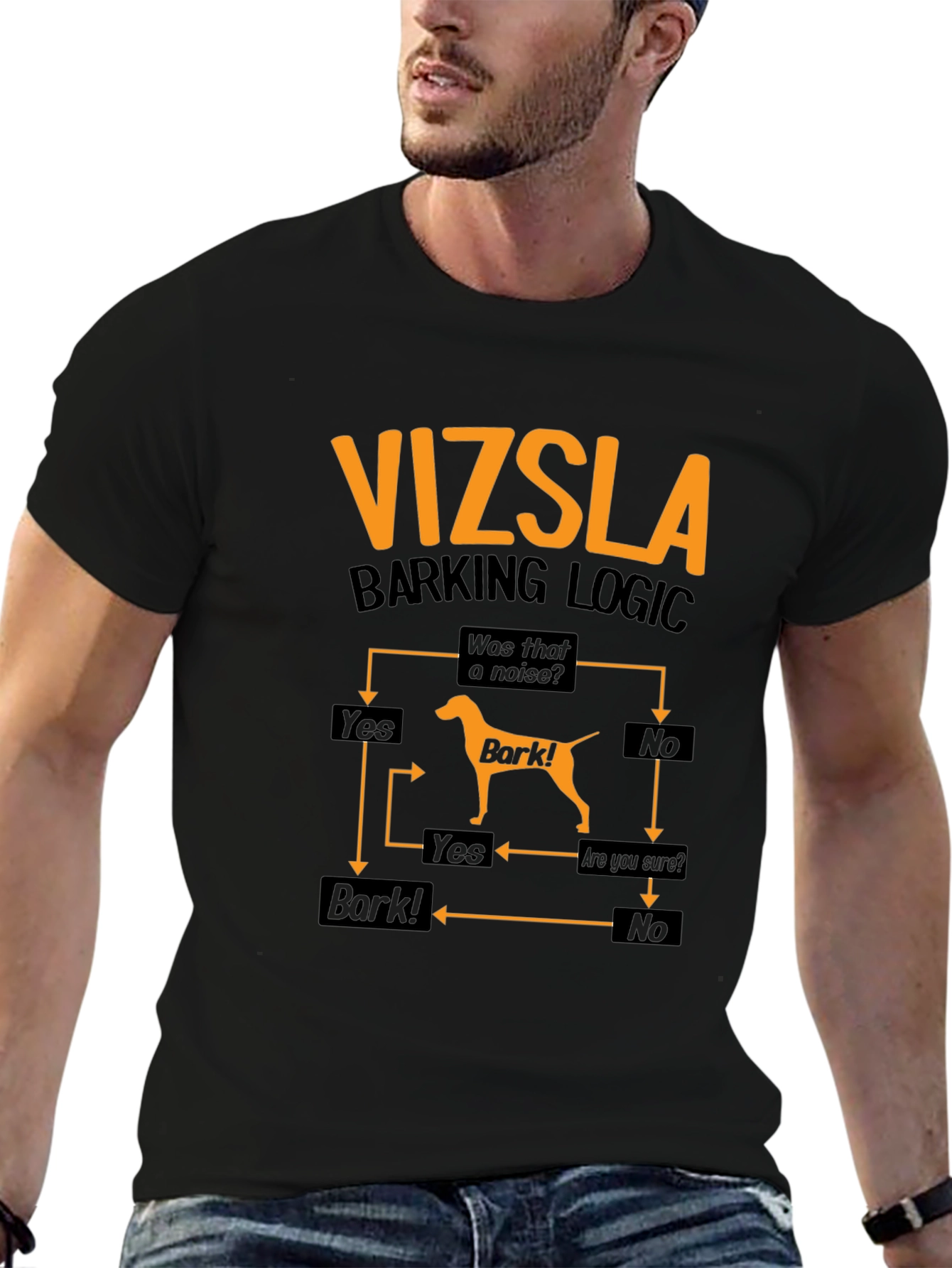 Vizsla Barking Logic T-Shirt