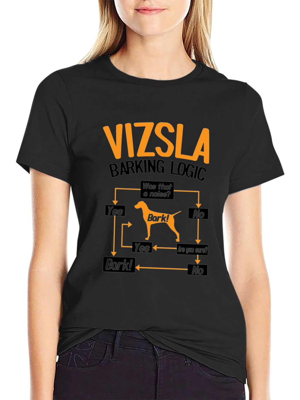 Vizsla Barking Logic T-Shirt