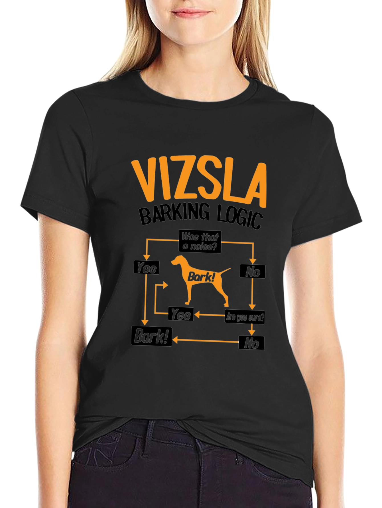 Vizsla Barking Logic T-Shirt