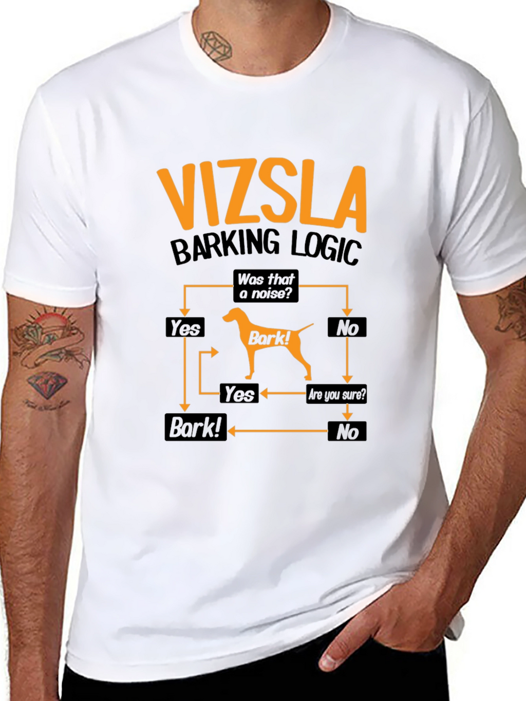 Vizsla Barking Logic T-Shirt