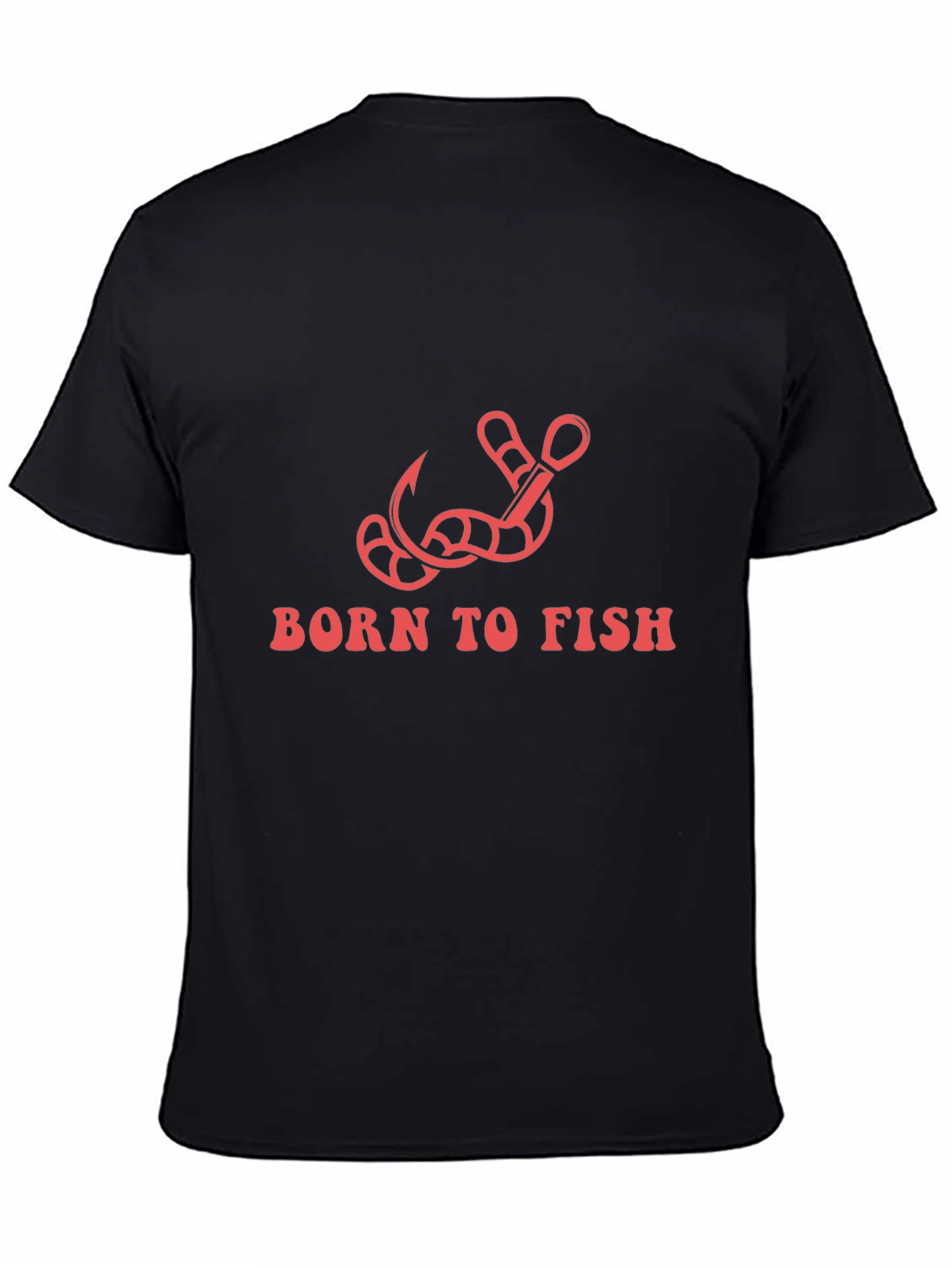 Born To Fish T-Shirt: Fishing Hook Design