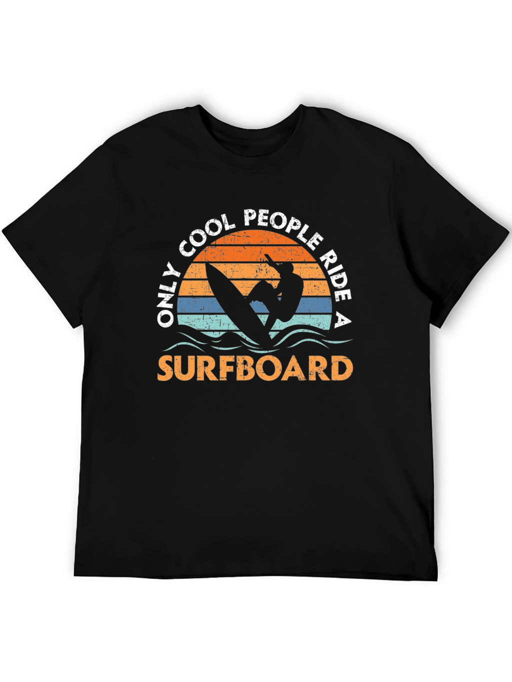 Cool People Surfboard Graphic Tee