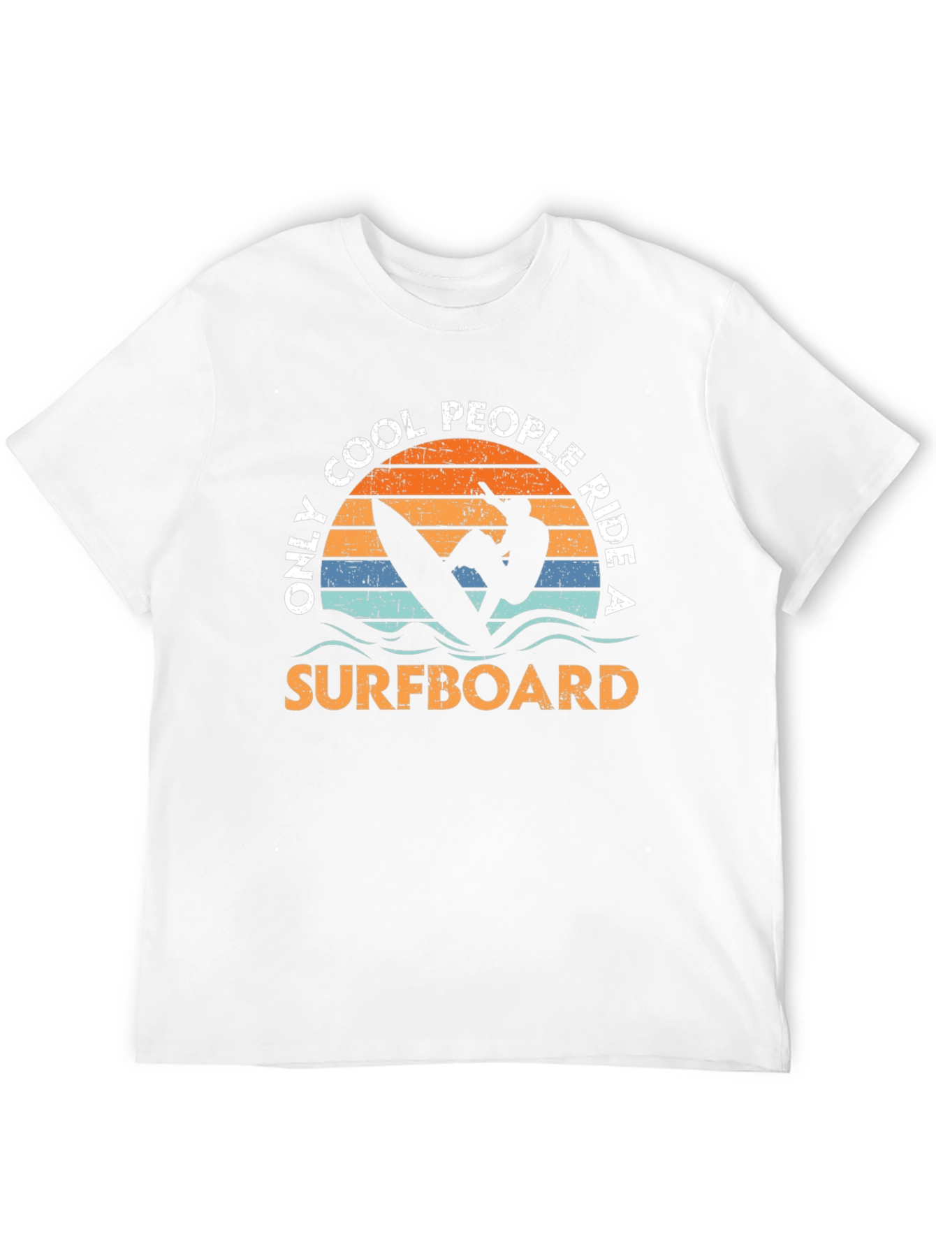 Cool People Surfboard Graphic Tee