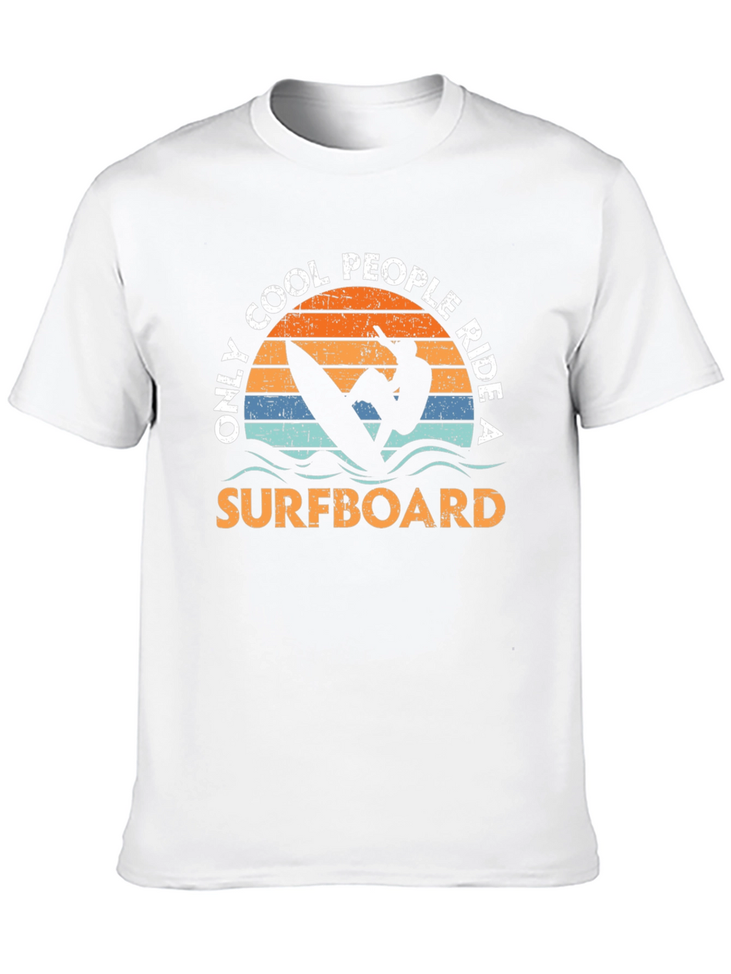 Cool People Surfboard Graphic Tee