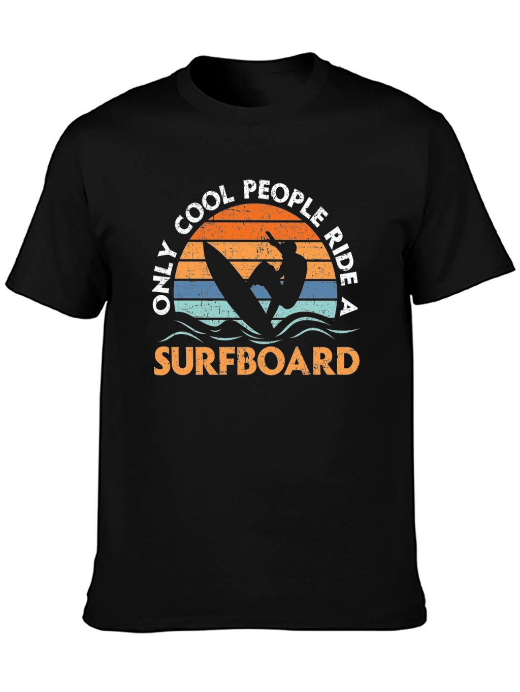 Cool People Surfboard Graphic Tee