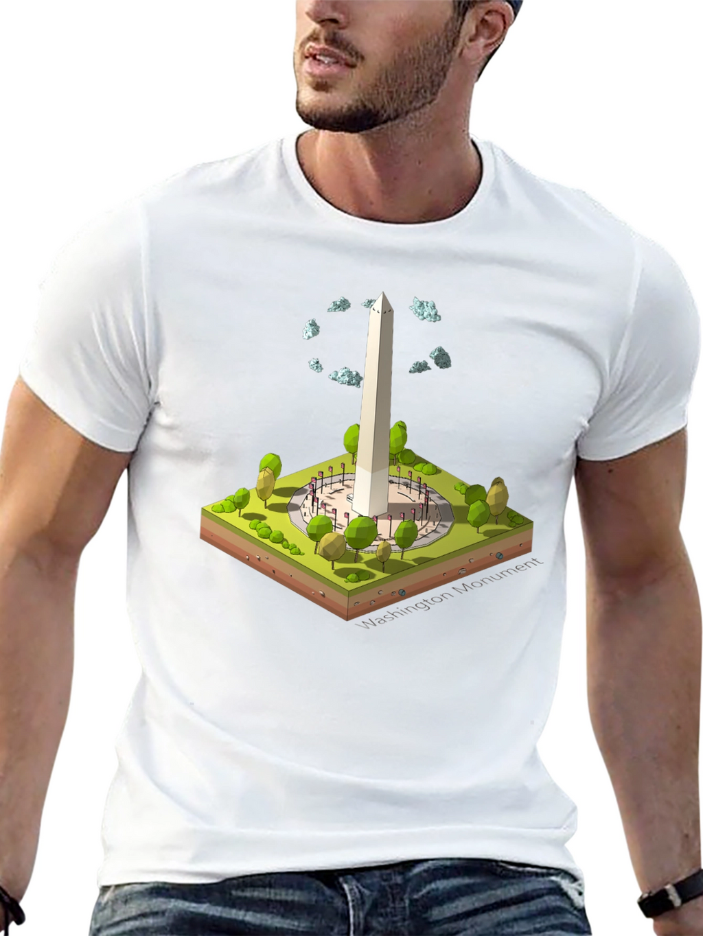 Washington Monument Isometric T-Shirt