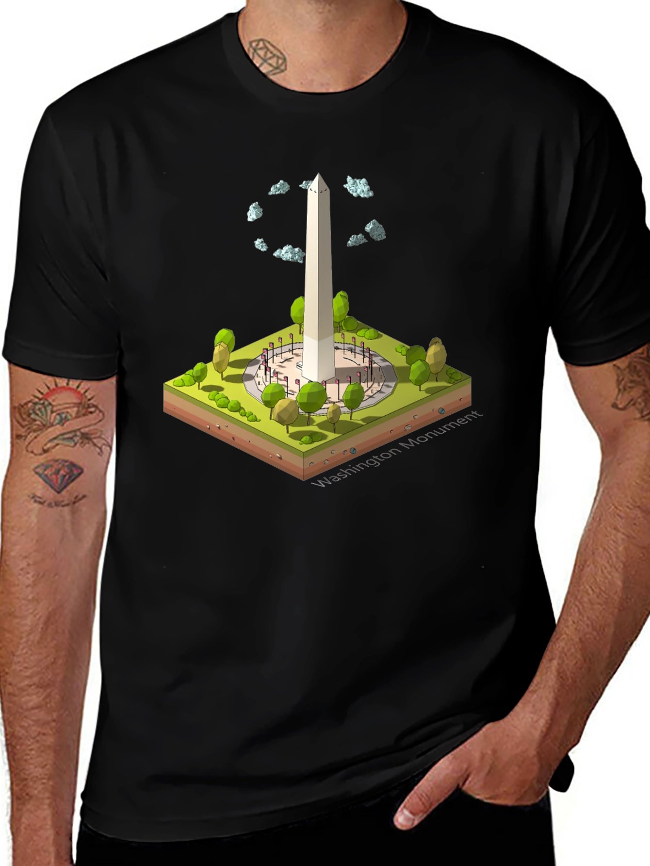 Washington Monument Isometric T-Shirt