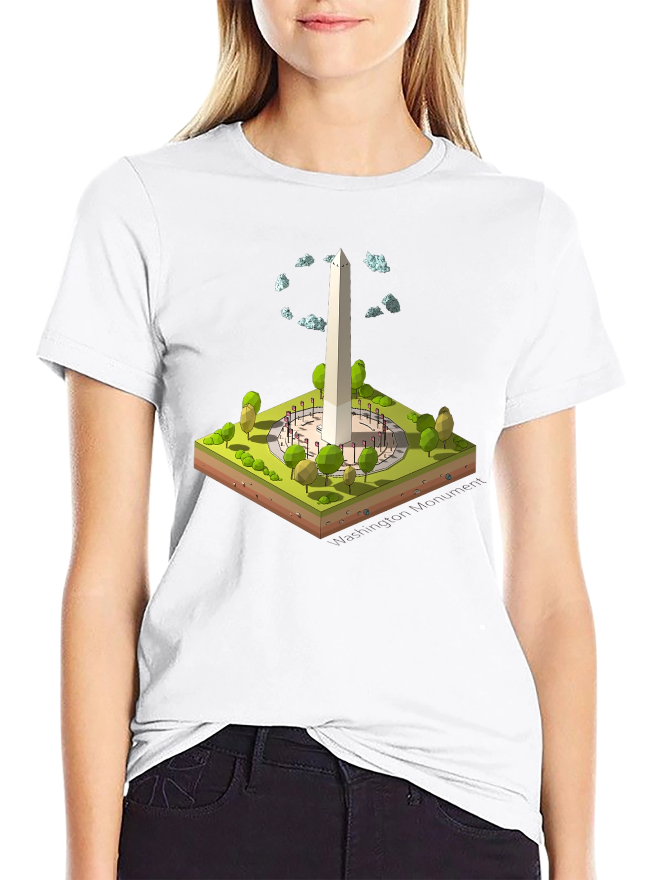 Washington Monument Isometric T-Shirt