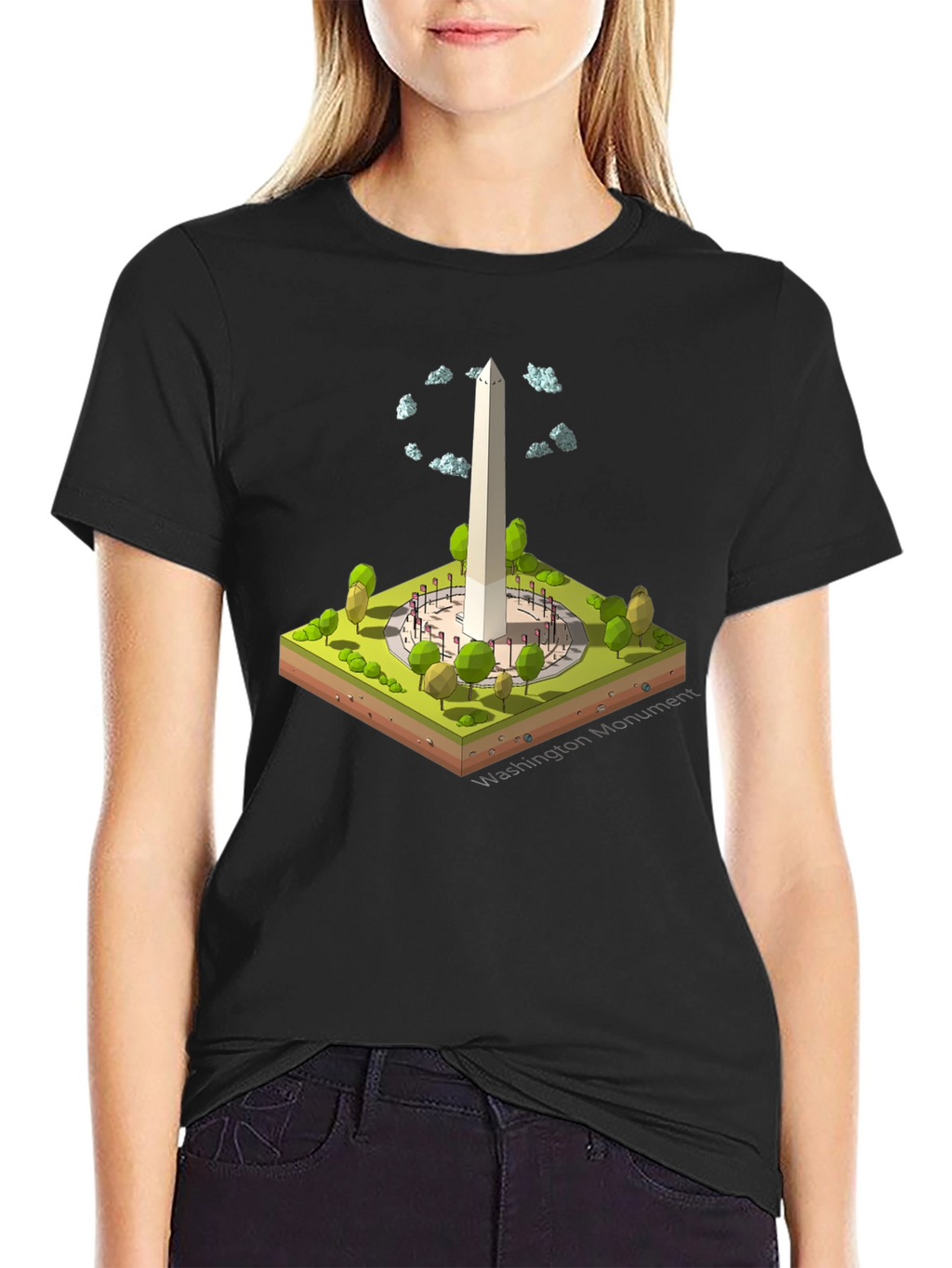 Washington Monument Isometric T-Shirt