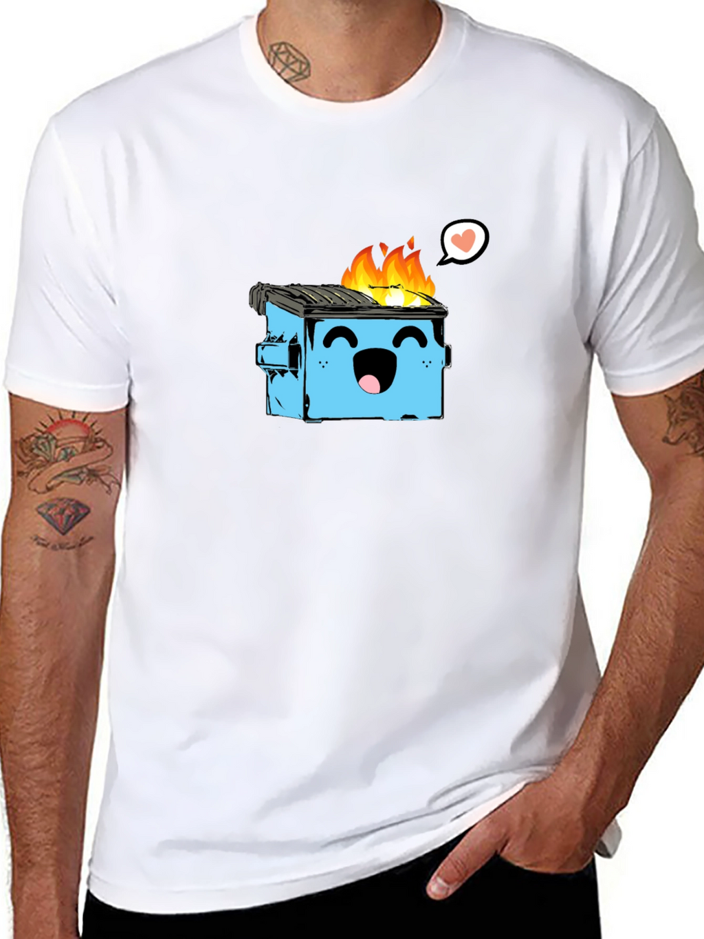 Dumpster Fire T-Shirt - Funny Graphic Tee