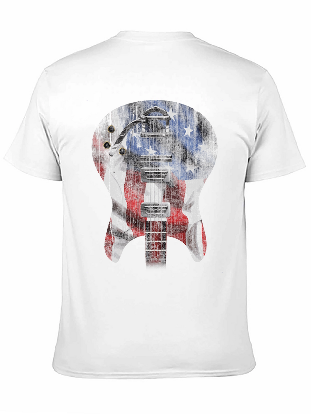 American Flag Guitar T-Shirt