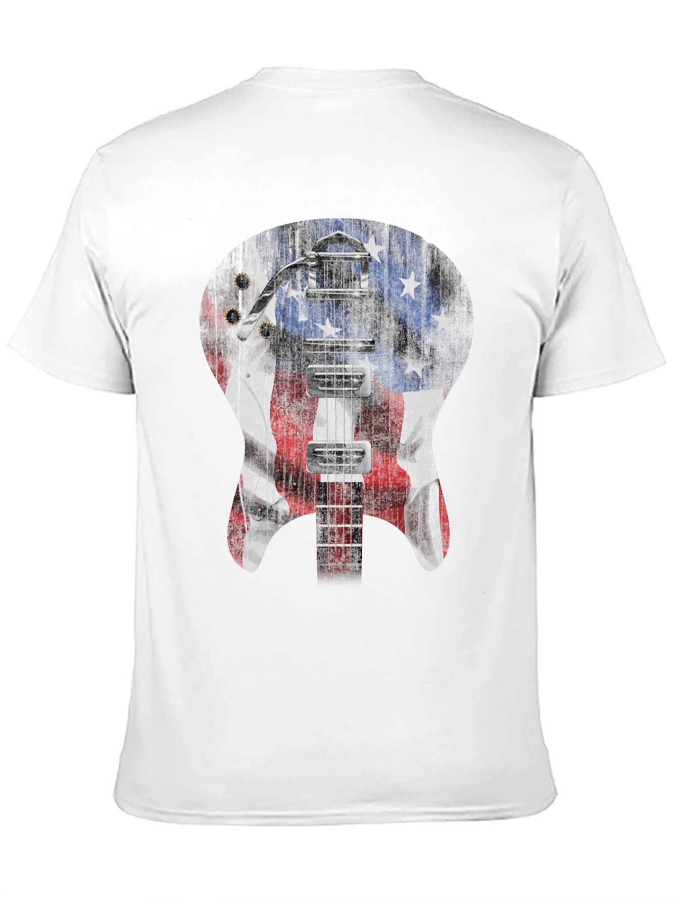 American Flag Guitar T-Shirt