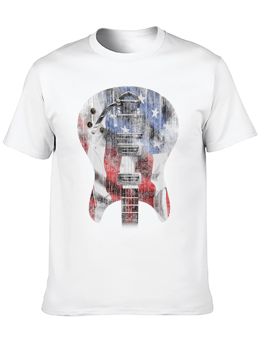 American Flag Guitar T-Shirt