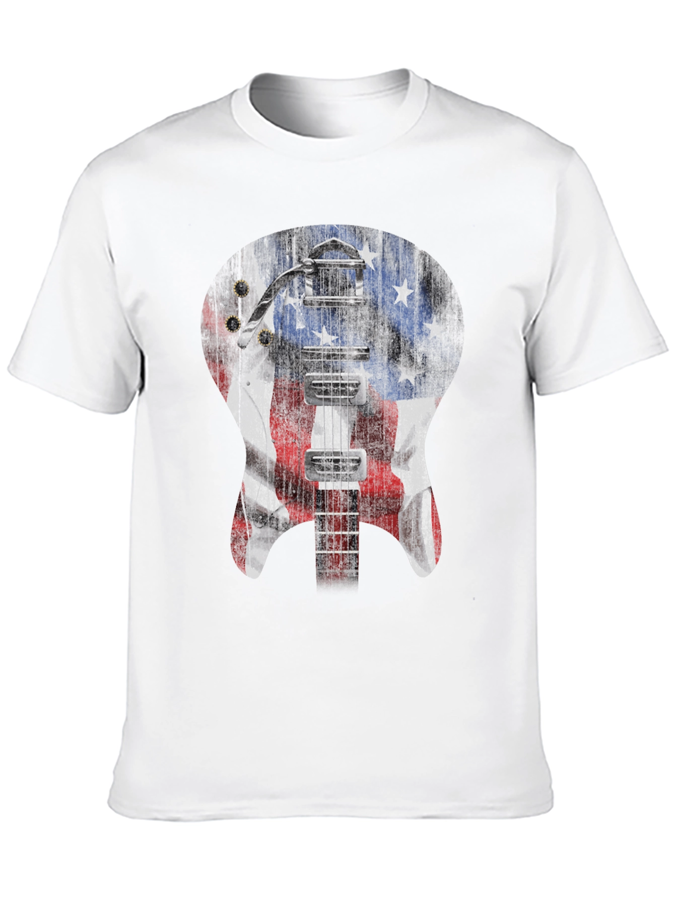 American Flag Guitar T-Shirt