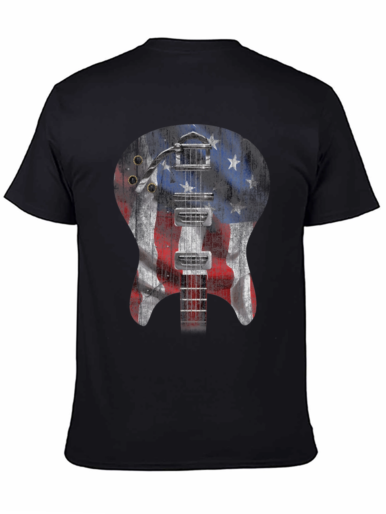 American Flag Guitar T-Shirt