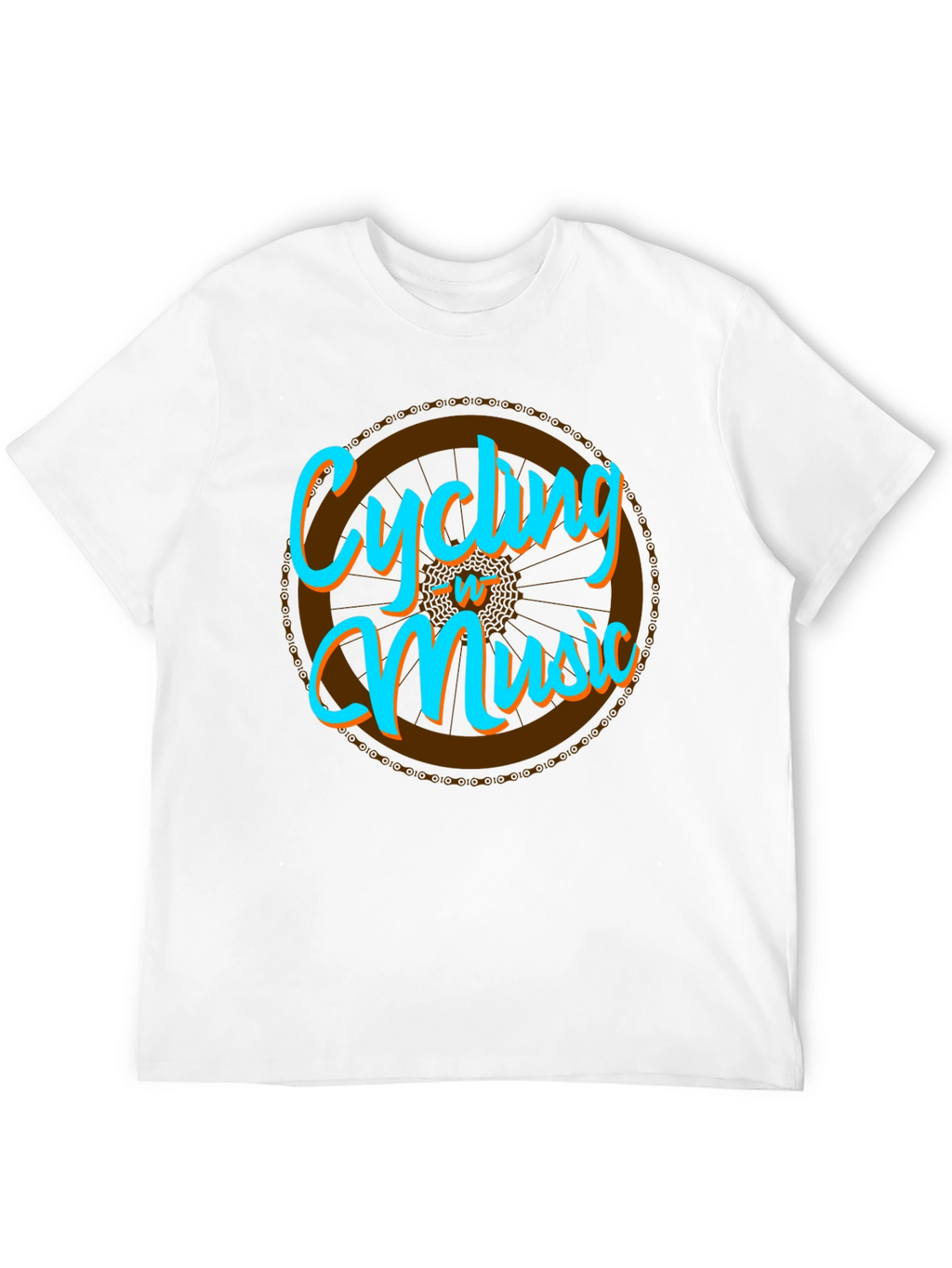 Cycling & Music Graphic T-Shirt - Cool Hobby Tee