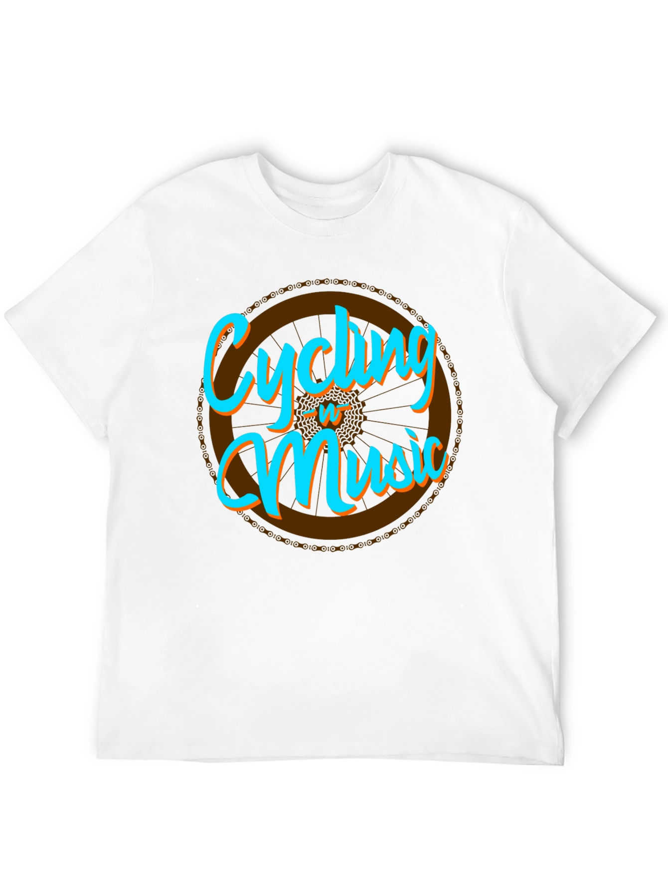 Cycling & Music Graphic T-Shirt - Cool Hobby Tee