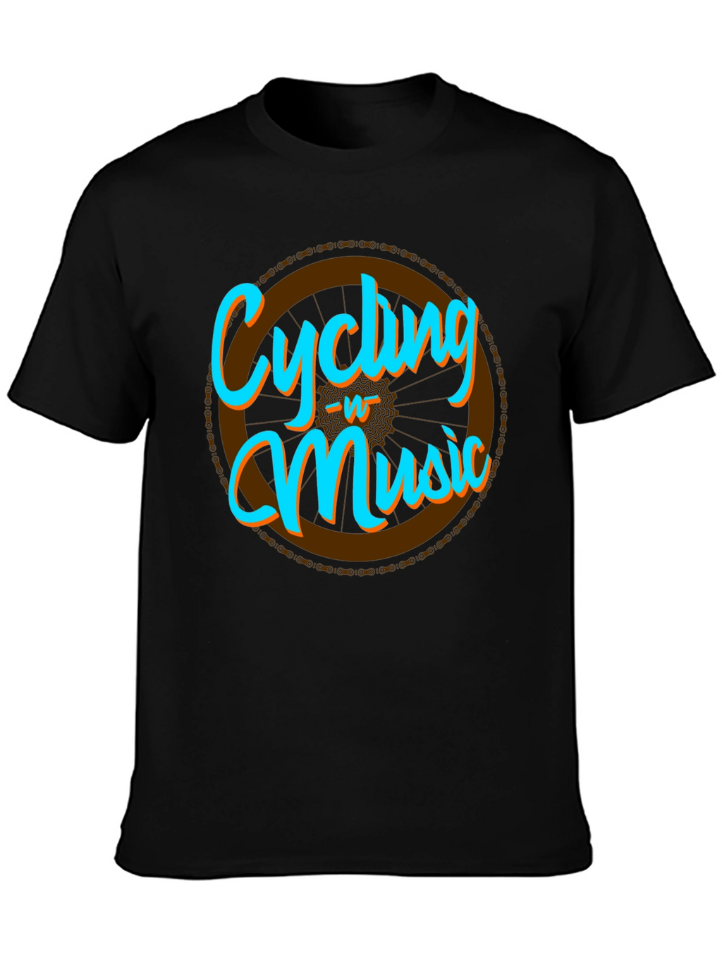 Cycling & Music Graphic T-Shirt - Cool Hobby Tee