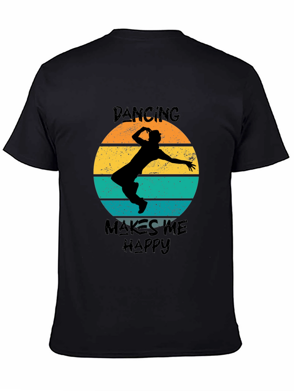 Dancing Makes Me Happy Retro T-Shirt