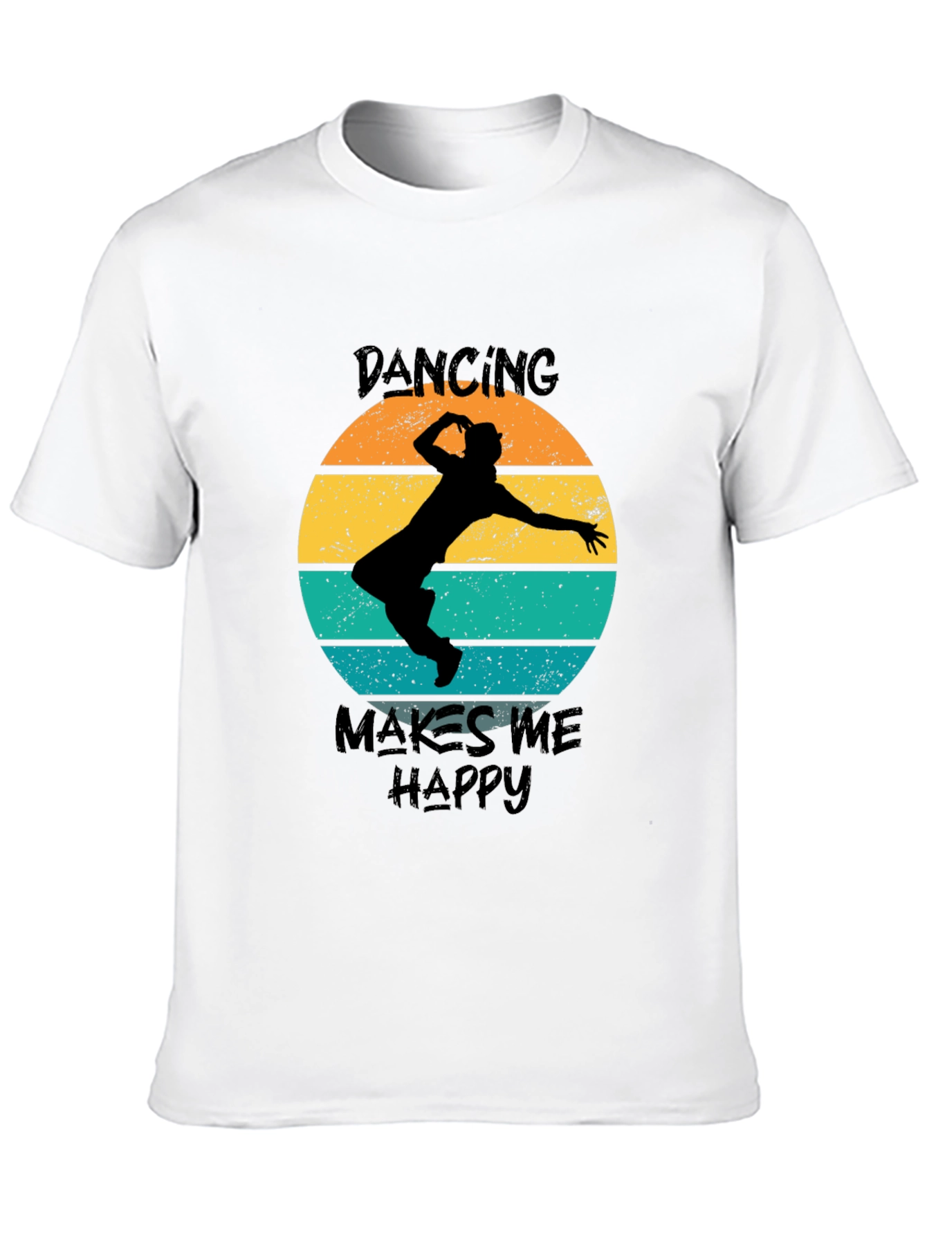 Dancing Makes Me Happy Retro T-Shirt