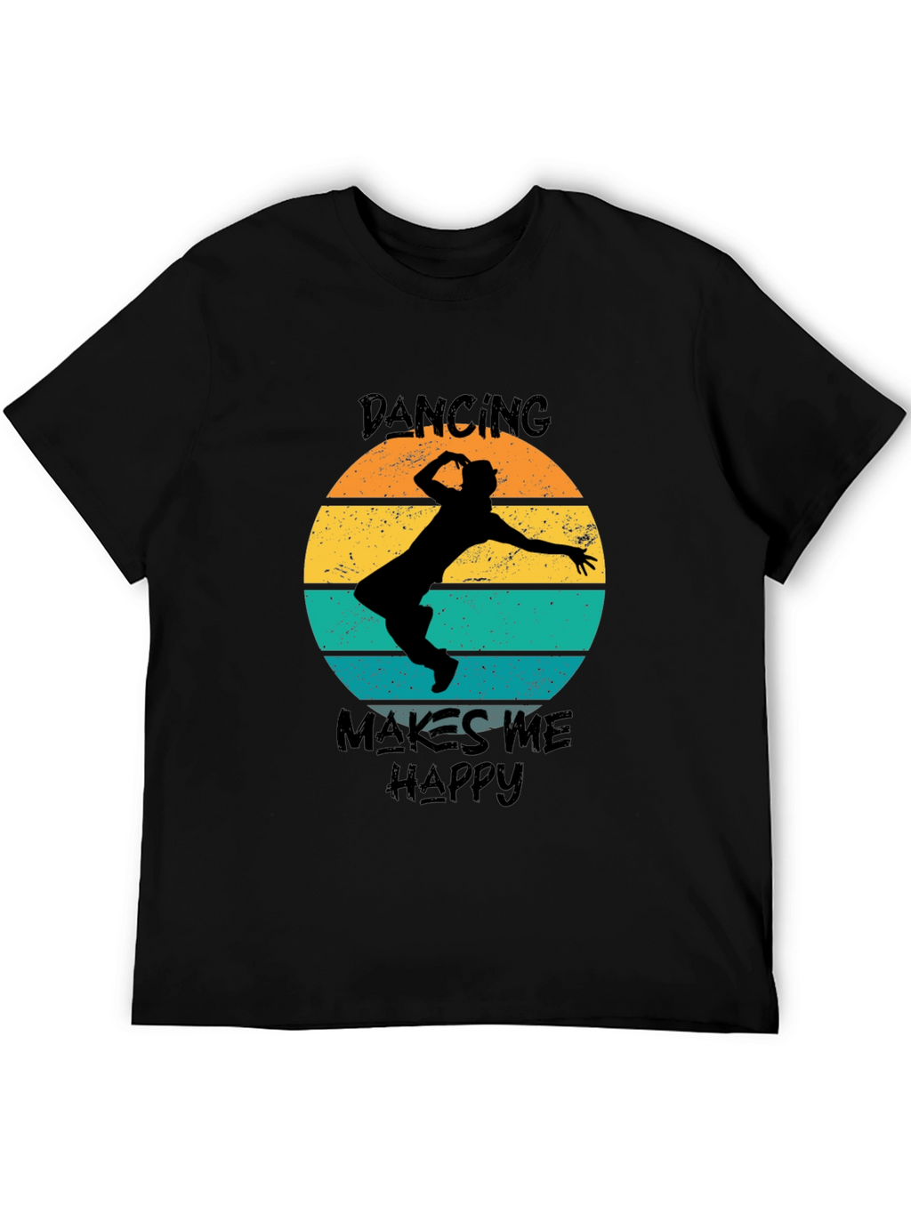 Dancing Makes Me Happy Retro T-Shirt