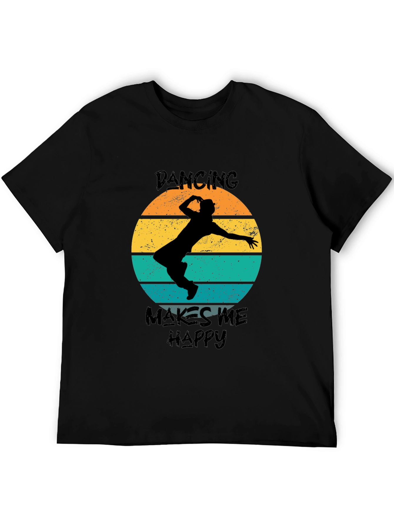 Dancing Makes Me Happy Retro T-Shirt