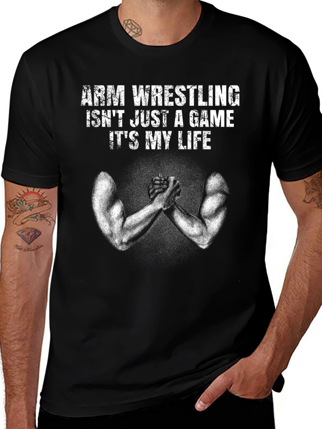 Arm Wrestling Its My Life T-Shirt