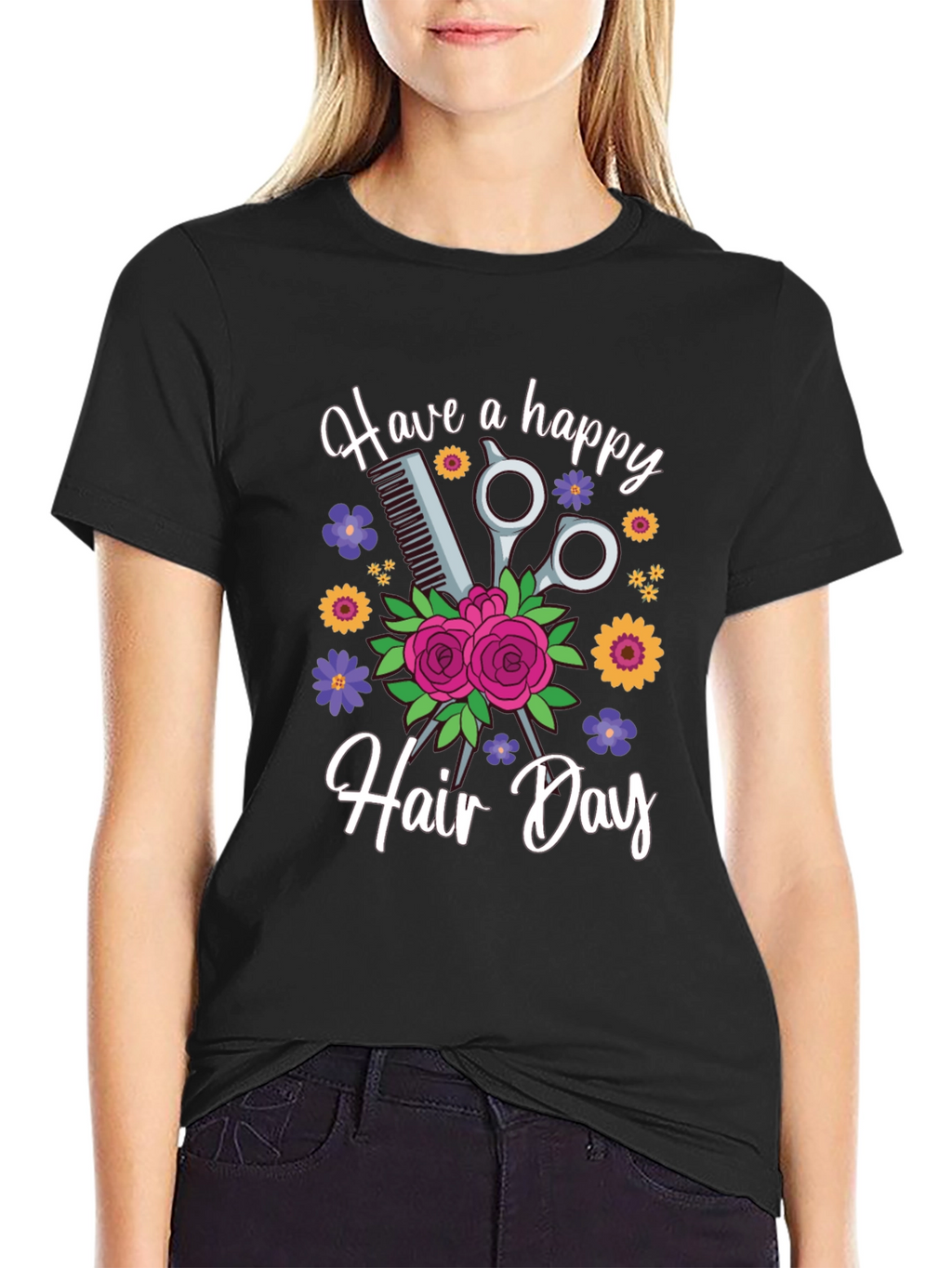 Have a Happy Hair Day Graphic Tee