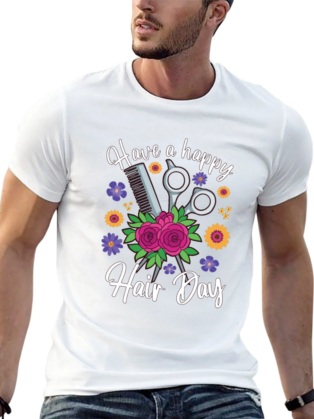 Have a Happy Hair Day Graphic Tee