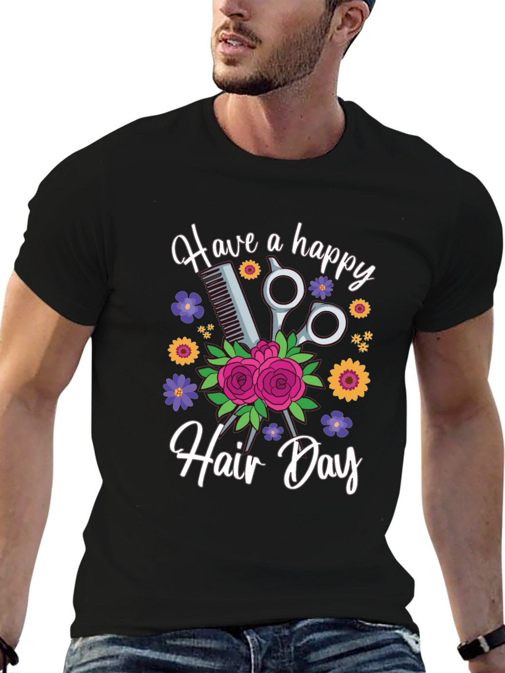 Have a Happy Hair Day Graphic Tee