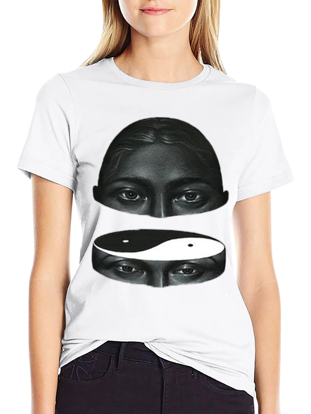 Yin Yang Eyes Graphic Tee - Soft Cotton Blend