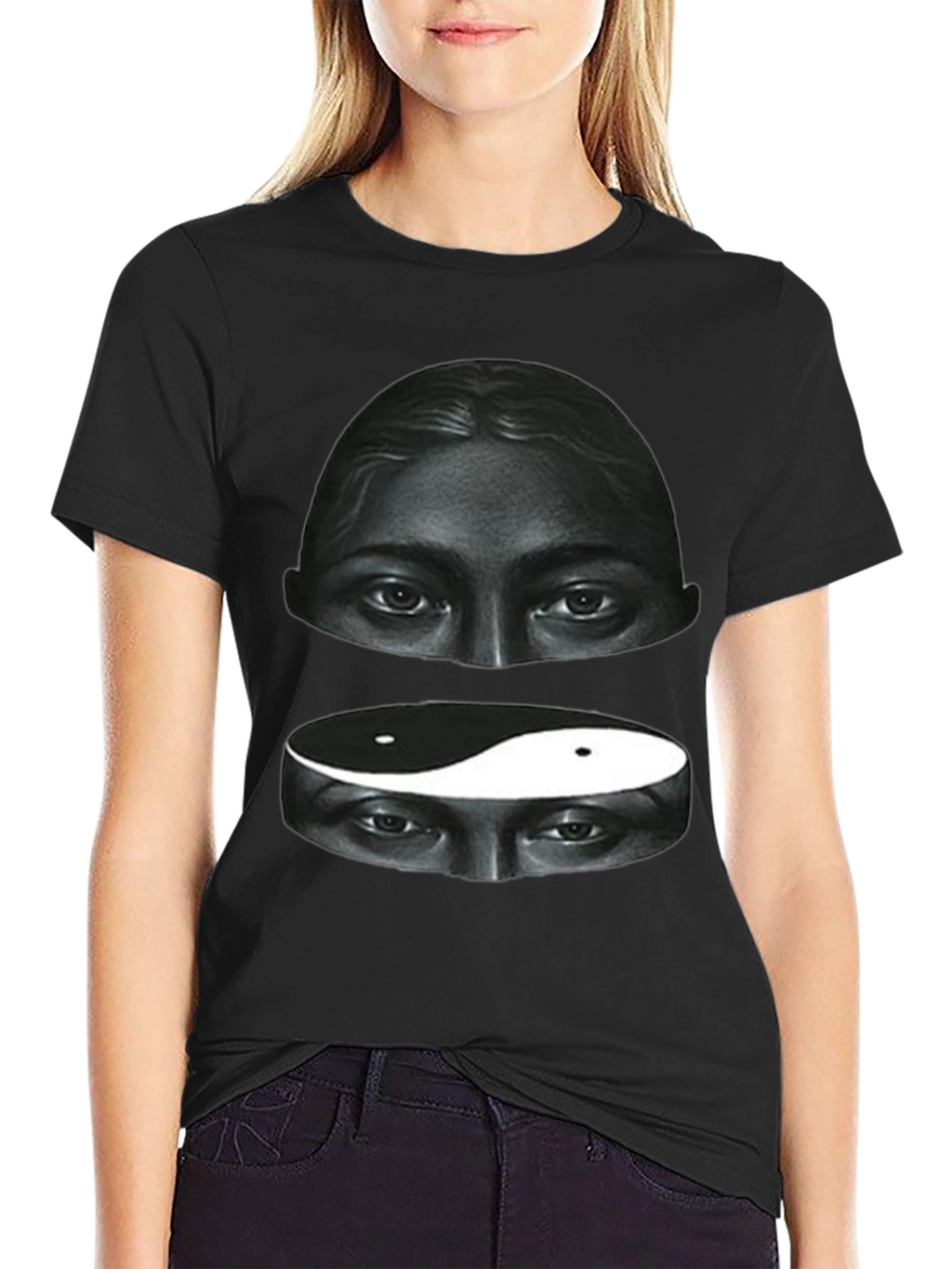 Yin Yang Eyes Graphic Tee - Soft Cotton Blend